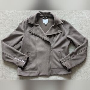 Old Navy Faux Suede Moto Jacket